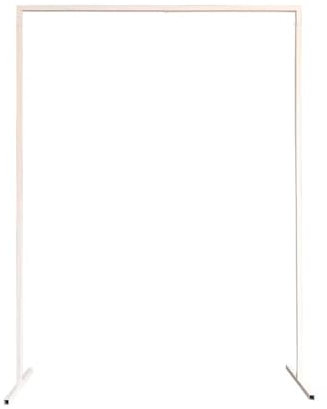 Trimming Shop Rectangle Arch Stand 150cm x 200cm White Metal Arch Backdrop Stand Party Background Decoration Garden Arbors for Wedding Reception Valentines Baby Shower Engagement Birthday Decor
