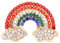 IMINI Broche Nuage Arc-En-Ciel Pour Femmes Et Filles, Cristal Coloré, Broches De Fierté Lgbt, Épingles à Revers, Accessoires De Robe Mignons Et Délicats, Bijoux Cadeau d'Anniversaire De Mariage