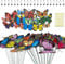 70pzas Mariposas Coloridas Alfileres de Flores, Palos de Mariposas de Jardín, Decoraciones de Mariposa Artificial, para Manualidades, para Plantas Boda Primavera Festival Celebraciones