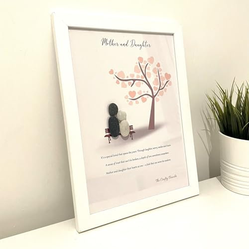 Mother's Day Pebble Picture | Mother's Day Gift | Mother and Daughter Frame
