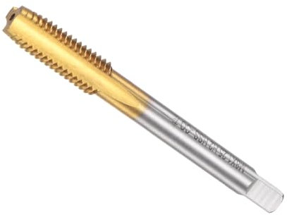 CoCud Maschi Flauto Dritto Dimensione Filettatura M8 x 1.25 Acciaio Alta Velocità Cobalto Titanio Metrico Filettature Sinistra - (Applicazioni: Alluminio Acciaio Inossidabile Bronzo)