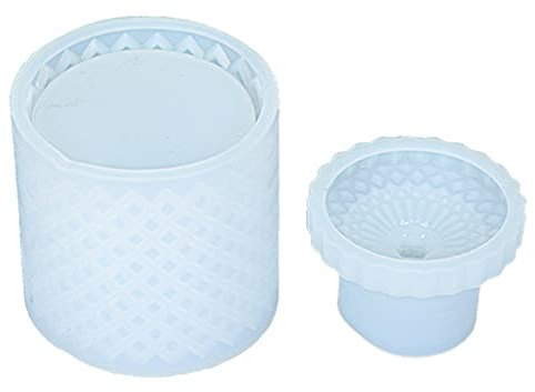 1 juego de caja de almacenamiento cuadrada 3D de resina de cristal epoxi para soporte de jabón, soporte de joyería, decoración del hogar, molde de silicona de resina con tapa, kit de fabricación de
