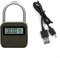 Verrou de minuterie en métal, serrure électronique anti-dépendance, cadenas électronique multifonction, minuterie étanche, écran LCD