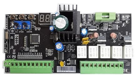 Replacement Gate Operator Logic Board, Universal 12V/24V PCB Board for Automatic Double Arms Swing Gate Opener Control Board Panel Smart Control Center System for Sliding Gate Motor and Accessories(1