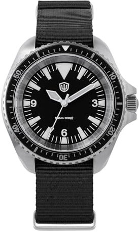 watchdives WD1980 VH31 Quarzuhr, Militär-Taucheruhr, 38 mm, Saphirglas, Luxus-Armbanduhr, 200 M wasserdicht, Uhr für Herren