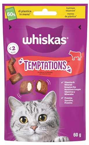 Whiskas Temptations mit Rindfleisch 6 x 60 g