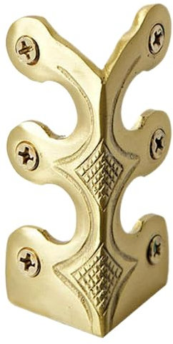 Sockelleistenschutz – Eckenschutz aus antikem reinem Kupfer | Antiker Eckschutz, dekorativer Schutzbezug, massiver Messing-Sockelschutz, Eckschutz für Zuhause