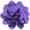 LOZTBUE 1 pièce de broche de fleurs de roses, grande broche de mousseline, pince à cheveux, classique, élégante, faite à la main, de fleurs, appropriée pour le mariage, la fête (Violet foncé)