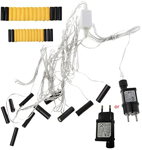 JDIEOQA Universal 10 in 1 5xAA + 5X AAA Batterie Eliminator Netzteil Adapter Ersetzen Sie AA AAA Batterie Für Weihnachten LED Licht Toy Walkie Talkie Und Mehr
