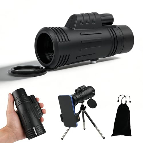 BOSTRON 8x42 HD Monokulare Teleskop mit Stativ&Tasche für Vogelbeobachtung