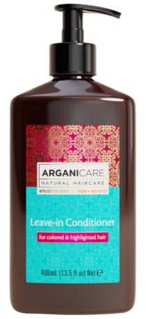 Arganicare | Kokosöl Leave-in Conditioner | Pflege für sehr trockenes, stumpfes & krauses Haar | Geschmeidigkeit & Glanz | Ohne Ausspülen | 400 ml