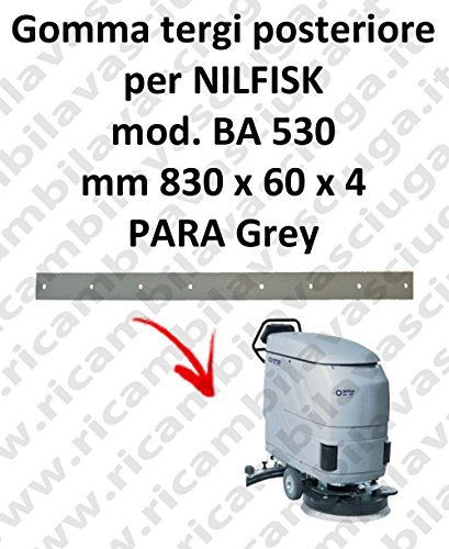 BA 530 – Caoutchouc Terri arrière pour balai Nilfisk