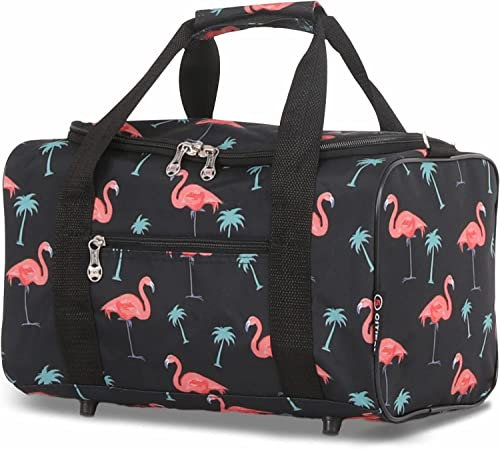 5 Cities HOLD611-688, Unisex Gepäck- Handgepäck, Black Flamingos,