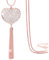 Suyi long gland collier creuser disque cercle coeur pull chaîne y pendentif collier pour femmes Heart-RoseGold