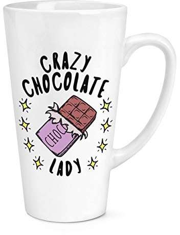 Verrückte Schokolade Damen Stars 17oz Groß Latte Becher Tasse
