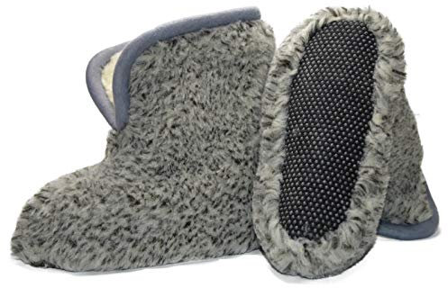 Moro-Design Hausschuhe Hüttenschuhe Lammfell 100% Schafwolle Schaffell Pantoffeln 35-48 grau (41/42)