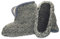 Moro-Design Hausschuhe Hüttenschuhe Lammfell 100% Schafwolle Schaffell Pantoffeln 35-48 grau (41/42)