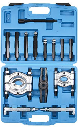 LLCTOOLS 14 TLG Lagerabzieher Set Polradabzieher Trennmesser Satz Lager Abzieher