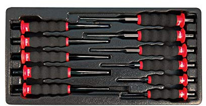 KING TONY 9-1011GP Lot de 11 poinçons pour chariot à outils