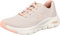 Skechers Arch Fit Big Appeal, Zapatillas Mujer, Natural Knit Mesh Coral Trim, 40 EU