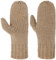 Seeberger Fäustlinge mit Fleecefutter Fausthandschuhe Damenhandschuhe Strickhandschuhe (One Size - beige)