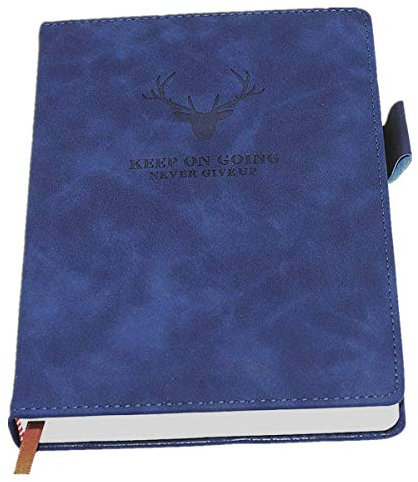 Earning Power Notizbuch A5 liniert,Hardcover Tagebuch Mit 360 Seiten Und 80gsm Premium-Papier. Für Notizen, Planung, Studium, Reisen, Zeichnungen, Skizzen Und Projekte(blau)