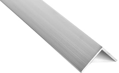 nielsen Aluminium Winkelprofil Natur (Pressblank) 1000x40x40 mm, Stärke: 2 mm, Länge: 100 cm, gleichschenklig, Made in Germany, Eckschutzprofil, Kantenschutz, Abschlußprofil, Ausgleichswinkel