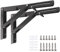 Klappkonsole Schwerlast 350mm, 2 Stück Metall Klappkonsolen Klappkonsole tisch Klappregalhalterungen Klappträger für Bänke und Regale Platzsparende DIY-Halterung, Tragkraft: 80kg