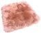 Rohn Moden Sitzkissen, Sitzauflage Schnucke aus echtem hochwolligem Lammfell für Stuhl, Rollstuhl, Katzenbett, Hundebett und Dekoration - Kuscheliges und vielseitiges Accessoire in rosa