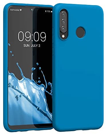 kwmobile Custodia Compatibile con Huawei P30 Lite Cover - Back Case per Smartphone in Silicone TPU - Protezione Gommata - blu indaco