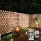 3X2M 200LED Lichternetz Außen für Bushes, Lichterkette Netz Inner Lichterkette Wasserdicht Lichtervorhang Wasserfest Verknüpfbar mit Fernbedienung & Timer 8 Modi für Baum Garten(Weiß)