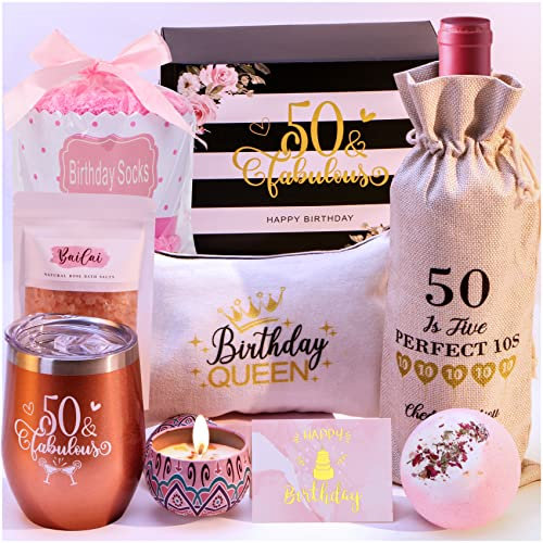 Geschenke zum 50. Geburtstag für Frauen, 50 und fabelhafte Geschenke für Frauen zum 50. Geburtstag, lustige Geschenkideen zum 50. Geburtstag für Mutter, Tante, coole Geschenke für 50 Jahre alte Frau