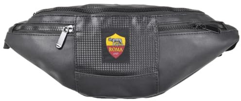 Marsupio Uomo As Roma Prodotto Ufficiale Nero con Logo
