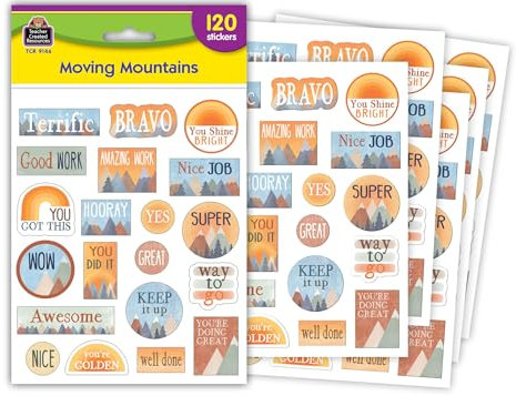 Moving Mountains Stickers, Pack of 120