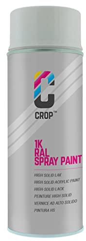 CROP Peinture en bombe RAL 7035 Gris clair - Couverture élevée, Séchage rapide, 100% inaltérable - Auto, Moto & Bricolage - Givré - 400ml