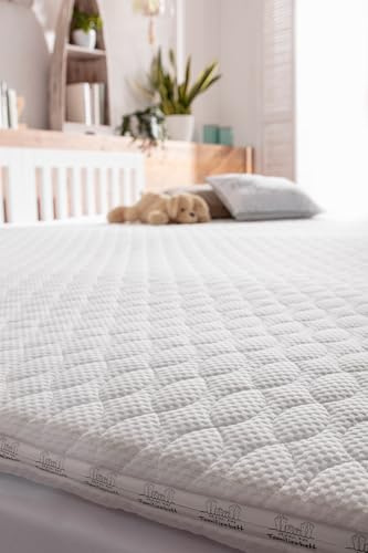Topper - 240 x 200 cm für Familienbett | XXL Topper | Familienbetttopper | 240cm Breite | Matratzenauflage