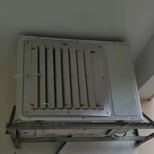 Deflettore Aria condizionata per Esterni Copertura del condizionatore d'Aria,Acciaio Inossidabile Guida Antivento per Parabrezza a Soffio Diretto,Pompa di Calore/Copertura Protettiva del condensator