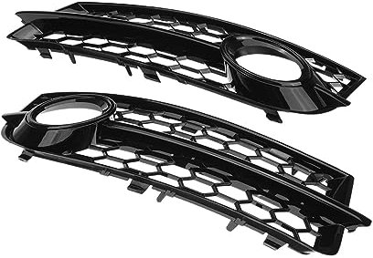 Auto Paraurti Anteriore Copertura della Luce di Nebbia Griglia per AUDI A3 8P 2009-2013 8P0807682D,Griglia Fendinebbia Assemblee Foglight