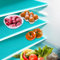 Daixers 10Pcs Refrigerator Liners, Washable Fridge Liner Shelf Mats Refrigerator Pads for Cupboard Cabinet Drawer Home Kitchen Accessories Organization (Blue)