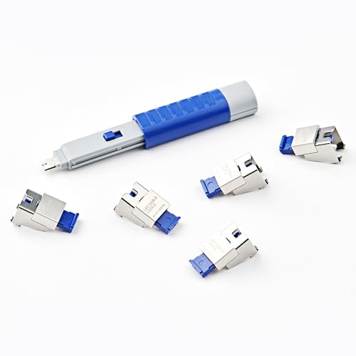 Smart Keeper Essential / 5X LAN Cable Locks 2 with 1 x Lock Key Basic/Dunkelblau