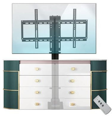 TV-Lift TV-Halterung - Elektrischer Teleskop TV Lift – Manuelle 360° Drehung Nach Links Und Rechts, Im Schrank Versteckbarer TV Lift, Passend Für 26-70 Zoll LED Bildschirme