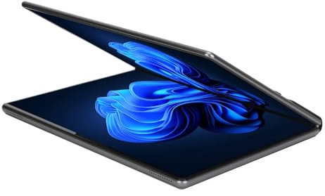 Yunseity Portátil de Pantalla Dual de 13,5, 16+256 GB, WiFi de Doble Banda, BT5.0, Batería de 9000 MAh, Windows 11 Pro, Ordenador Portátil de Viaje para Empresas (Enchufe de la UE)