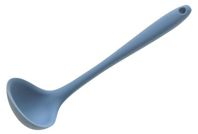 Wiltshire Mini Silicone Ladle, Cooking & Soup Serving Spoon, Heat-Resistant Utensil, Non-Stick, Non-Scratch, Petrol Blue, 21x6.3x5cm