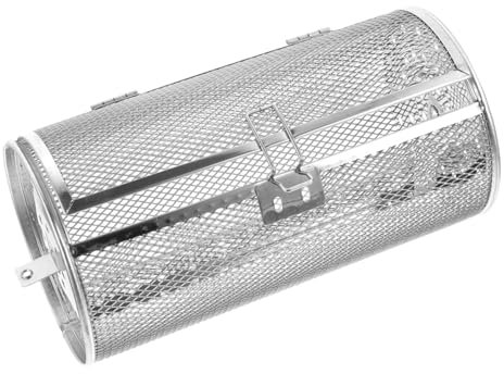 BESPORTBLE Stainless Steel Grill Oven Basket Air Fryer Rotisserie Baking Supplies Air Fryer Accessories Kitchen Grill Roaster Oven Accessories Rotisserie Grill Basket Cage Grill Basket