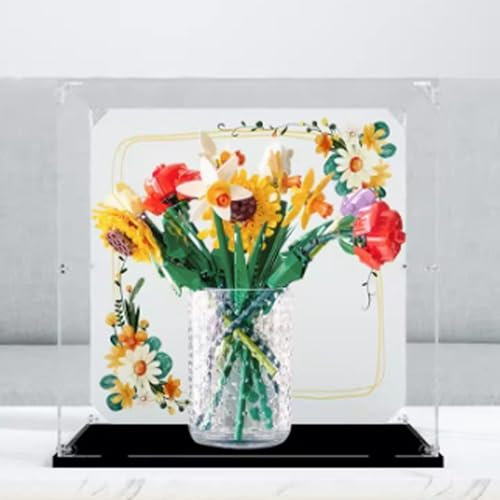 Lego 40460 Vitrine en acrylique transparent pour roses Lego 40460 Boîte de présentation, blocs de construction, objets de collection, vitrine de rangement avec support pour (étui uniquement) (3 mm)