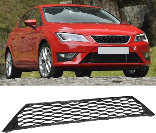 FDCYQW Auto Front Kühlergrill für Seat Leon FR 5F MK3, Kühlergrill Stoßstange Haube Frontgrill Ersatz Haube Mesh Mittelgitter Body Kit Zubehör