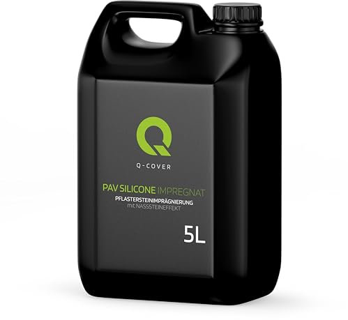 Q-COVER pflastersteinimprägnierung mit nasssteineffekt, farblos, imprägnierung, 5 l, klinker, steinimprägnierung, imprägniermittel, betonimprägnierung, ziegelimprägnierung, innen & außen