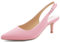 Greatonu Slingback - Zapatos elegantes para mujer, destalonados, con tacón medio de gatito y puntera fina, Rosa oscuro., 37 EU