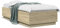 IKAYAA Bettgestell mit LED Sonoma-Eiche 90x200 cm Holzwerkstoff, Bett Gestell, Jugendbett, Bett, Schlafzimmer Bett, Bettrahmen, Familienbett