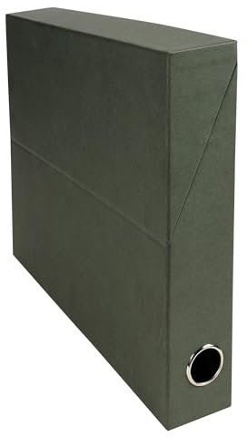 Exacompta - Réf. 89421E - 5 boîtes transfert en papier toilé - Dos 120 mm - Avec un œillet en métal - Pour format A4 - Dimensions 25,5 x 34 x 12 cm - noir - livrées montées